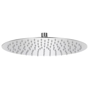 vidaXL Cabezal ducha redondo efecto lluvia acero inoxidable 304 30 cm