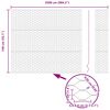 vidaXL Cerca Hexagonal Plateado 1,4 x 25 m Acero galvanizado