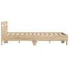 vidaXL Estructura de cama Sonoma 137 x 190 cm Madera de ingenier&iacute;a