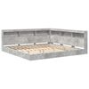 vidaXL Cama con Estanter&iacute;a con estante Gris hormig&oacute;n 180 x 200 cm