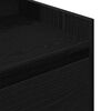vidaXL Mesillas de noche con 2 cajones 2 uds. Negro 38x34x80 cm