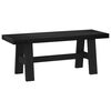 vidaXL Banca de Comedor NOAIN 120 x 41 x 45 cm Pino macizo Negro
