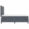 vidaXL Cama tipo Box Spring Gris oscuro 160 x 200 cm Terciopelo
