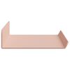 vidaXL Estante flotante 3 pcs Rosa 40 x 9 x 2,5 cm Acero