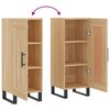 vidaXL Aparador madera contrachapada color roble Sonoma 34,5x34x90 cm