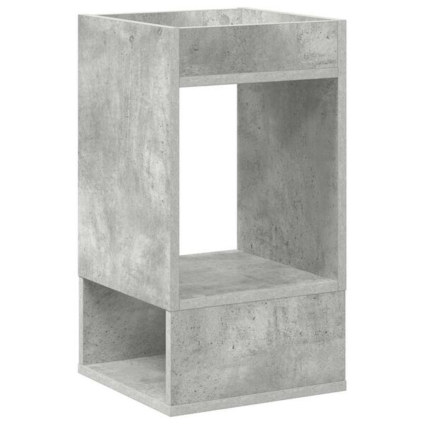 vidaXL Mesa Auxiliar Gris Concreto 30 x 30 x 56 cm