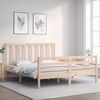 vidaXL Estructura de cama sin colch&oacute;n madera maciza de pino 160x200 cm