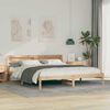 vidaXL Estructura de cama Marr&oacute;n 180 x 200 cm Madera de pino macizo