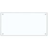 vidaXL Protector contra salpicaduras cocina vidrio templado 80x40 cm