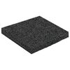 vidaXL Patio de gr&aacute;nulo de goma Negro 9 x 9 x 0,8 cm Goma