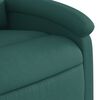 vidaXL Sillón reclinable de tela verde oscuro