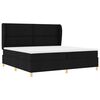 vidaXL Cama con Somier y Colch&oacute;n Gris Oscuro 90x190 cm de Tela Negro