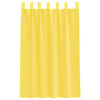 vidaXL Cortinas de gasa con trabillas 2 uds amarillo 140x175 cm
