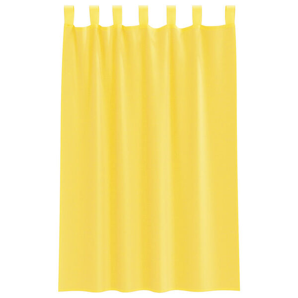 vidaXL Cortinas de gasa con trabillas 2 uds amarillo 140x175 cm