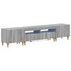 vidaXL Conjunto de 3 Muebles para TV con LED Sonoma gris