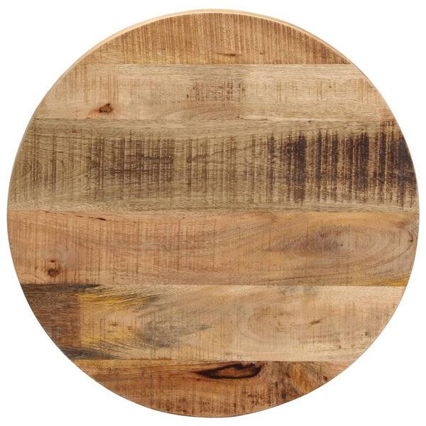 vidaXL Tablero de mesa redondo madera maciza mango rugosa Ø 40x3,8 cm