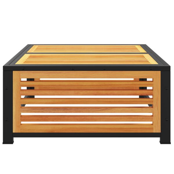 vidaXL Mesa de jard&iacute;n de madera maciza de acacia 68x68x30 cm