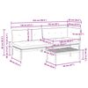 vidaXL Set de sof&aacute;s de palets de jard&iacute;n 6 pzas madera maciza de acacia