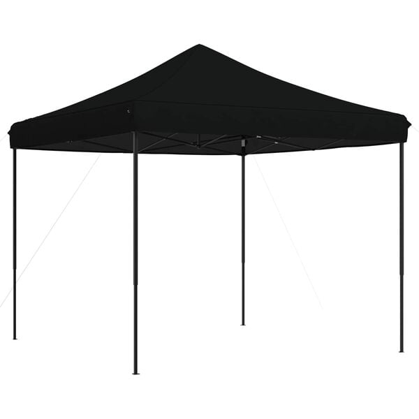 vidaXL Tienda de fiesta plegable Pop-Up negra 292x292x315 cm