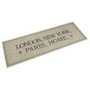 vidaXL Alfombra de cocina lavable terciopelo Capital Home 45x150 cm