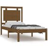 vidaXL Estructura de cama madera maciza marr&oacute;n miel 90x190 cm