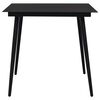 vidaXL Juego de comedor de jardín 5 piezas ratán PVC negro