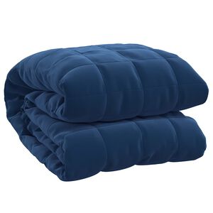 vidaXL Manta con peso tela azul 150x200 cm 7 kg