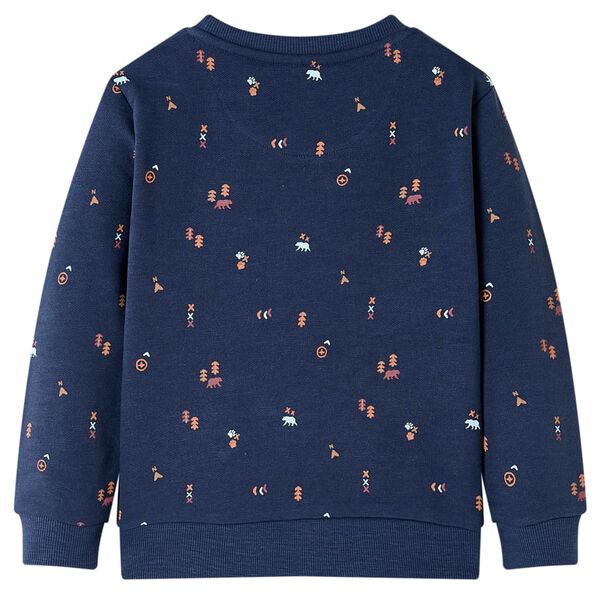 Sudadera infantil azul marino m&eacute;lange 92