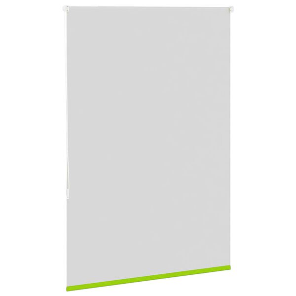 vidaXL Estor Enrollable Opaco hojas verde 95x130 cm Tela Ancho 90,7 cm