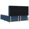 vidaXL Cama tipo Box Spring con colch&oacute;n Azul 140 x 200 cm tela
