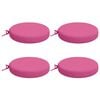 vidaXL Cojines de Asiento de 4 Piezas SOEST 4 uds. 100% Poli&eacute;ster Rosa
