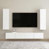 vidaXL Mueble para TV de madera contrachapada blanco 30,5x30x110 cm