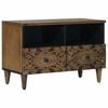 vidaXL Mueble de TV Marr&oacute;n 70 x 33,5 x 46 cm Madera de mango maciza