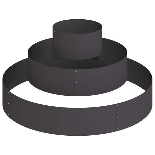 vidaXL Maceta para Jard&iacute;n Negro 120 x 120 x 20 cm