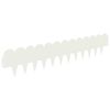 vidaXL Borde de C&eacute;sped 20 pcs 103 x 20 cm Acero Blanco