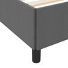 vidaXL Cama tipo Box Spring Gris oscuro 160 x 200 cm tela