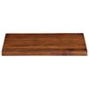vidaXL Tablero mesa rectangular madera maciza reciclada 80x70x2,5 cm