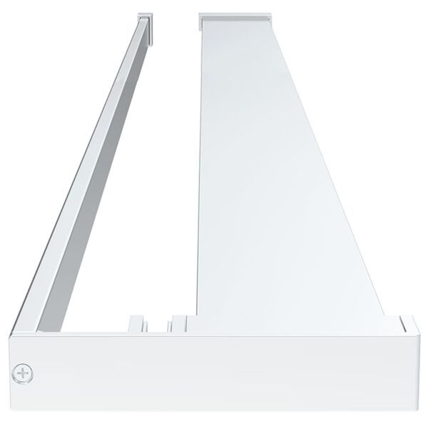 vidaXL Estante de pared de ducha aluminio cromado 115 cm