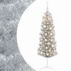vidaXL &Aacute;rbol de Navidad artificial estrecho con bolas 150 cm 150 LED