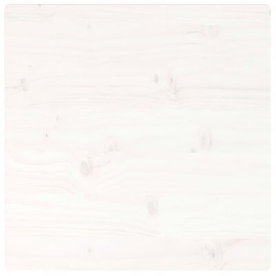vidaXL Tablero de mesa cuadrado madera maciza pino blanco 40x40x2,5 cm