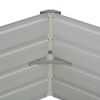 vidaXL Mesa de cultivo de acero galvanizado marr&oacute;n 129x129x45 cm