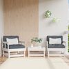 vidaXL Sillones de jard&iacute;n 2 unidades madera maciza pino blanco