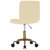 vidaXL Sillas de comedor giratorias 4 unidades terciopelo crema