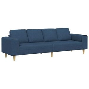vidaXL Sof&aacute; de sala Azul 250 x 77 x 76 cm Poli&eacute;ster