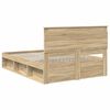 vidaXL Estructura de cama Sonoma 140 x 200 cm Madera de pino macizo