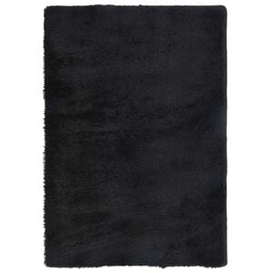 vidaXL Alfombra peluda de pelo largo NAVARRA negra 200x290cm poli&eacute;ster