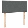 vidaXL Cama box spring con colch&oacute;n tela gris oscuro 120x200 cm