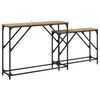 vidaXL Mesa Consola 2 uds. Roble artisan 100 x 28 x 75 cm