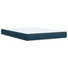 vidaXL Cama box spring con colch&oacute;n terciopelo azul 160x200 cm