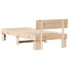 vidaXL Estructura de cama Natural 90 x 200 cm Madera de pino macizo